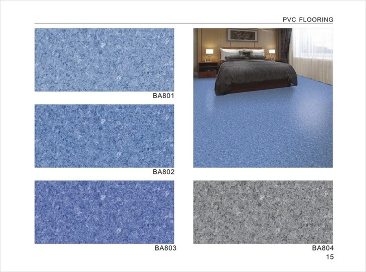 0.6mm PVC Vinyl Sheet Flooring In Roll